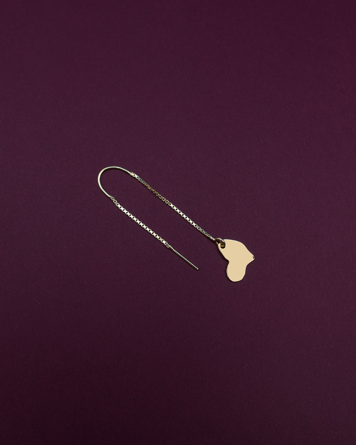 galešnjak long earring gold