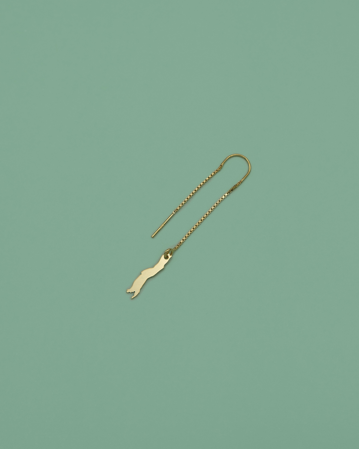 korčula duga naušnica gold